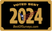 Voted Best of 2024 logo from Best Of Surveys.