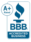 Better Business Bureau - BBB logo.